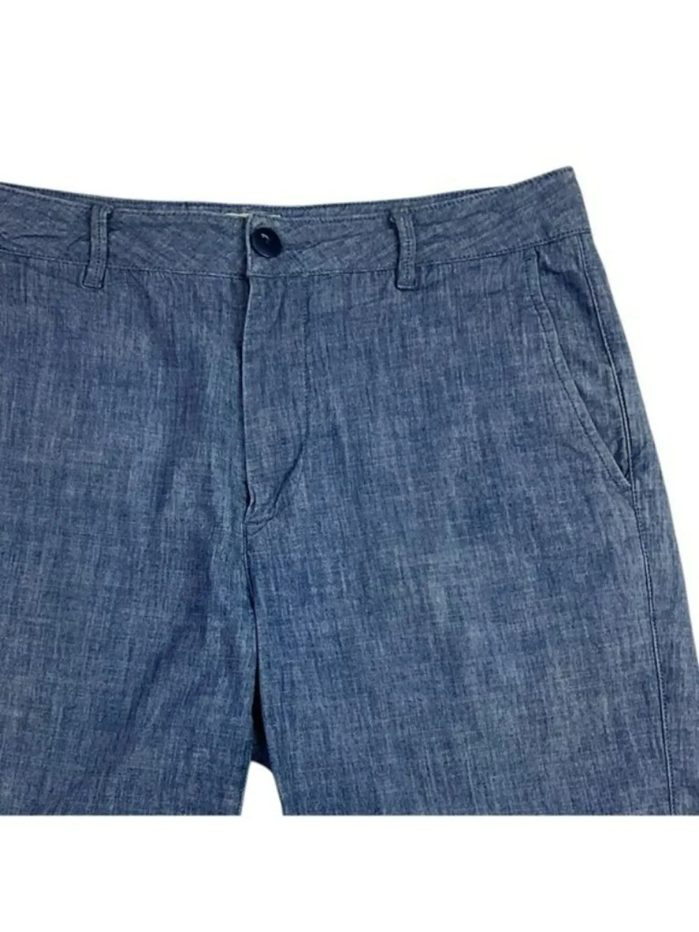 Flint & Tinder Shorts Mens 31 Chambray Shorts Blue
